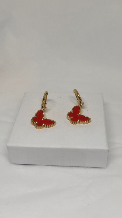 Boucles BUTTERFLY – Créoles dorées premium